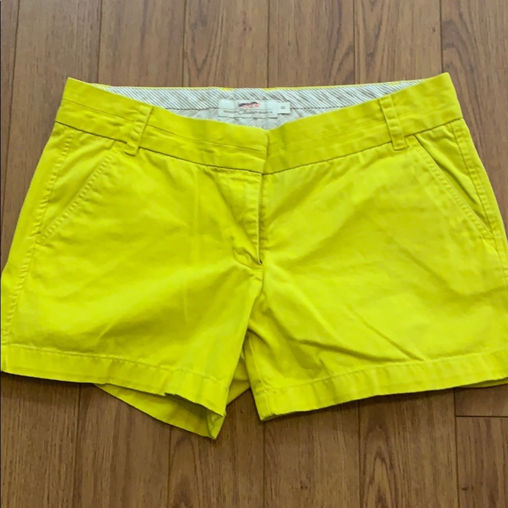 Yellow Casual Shorts